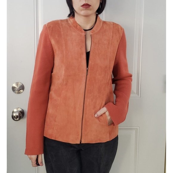 Sigrid‎ Olsen Suede and Silk Jacket - Picture 1 of 5